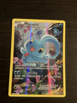 Pokemon Full Art Manaphy XY113 Promo LP/NM - Image 1