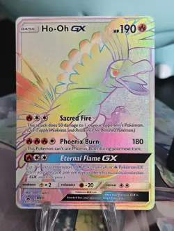 Ho-Oh GX - SM80 SECRET RAINBOW HYPER FULL ART RARE Promo Pokemon NM - Image 1
