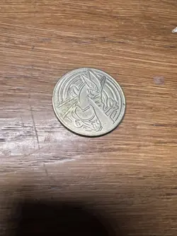 Vintage Pokemon LUGIA Metal TCG Coin - Wizards Holo Collector's Coin 2001 - Image 1