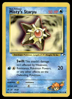 Pokemon TCG Gym Heroes #90/132 Misty's Staryu LP - Image 1