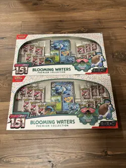 Pokemon Blooming Waters Premium Collection Scarlet & Violet 151 (LOT OF 2) - Image 1