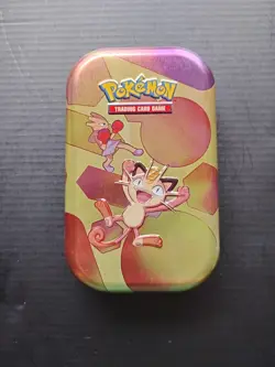 *EMPTY* Pokemon 151 Mini Tin Set Meowth (Including Art and Coin). NO PACKS! - Image 1