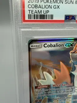 2019 Pokemon Sun & Moon Team Up 106/181 Cobalion GX - PSA 9 Mint - Image 2