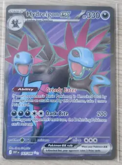 Hydreigon ex - Full Art - 161/086 - White Flare - Ultra Rare Pokemon Card - Image 1
