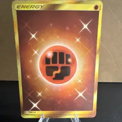 Pokemon Fighting Energy Secret Rare Holo Sm-Guardians Rising 169/145 Basic Card - Image 1