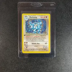 Machamp 8/102 Base First Edition Rare Holo Pokemon Card WOTC 1999 LP - Image 1