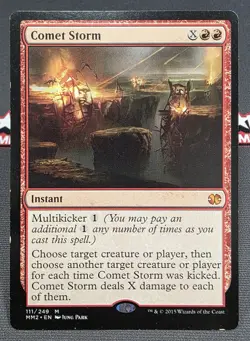 MTG Comet Storm- DAMAGED -Modern Masters 2015 Magic the Gathering Card #111 - Image 1