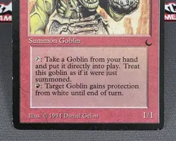 MTG Goblin Wizard- DAMAGED -The Dark Magic the Gathering Card #069 - Image 4