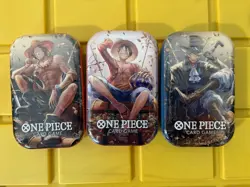 One Piece Card TCG Vol 2 Mini Tin - Set of 3 - (TS-O2, OP-13) Brand New - Image 1