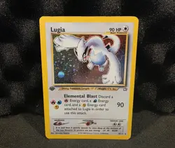 Pokemon Neo Genesis 1st Edition Lugia Card 9/111 Holo Rare WOTC TCG - Image 1