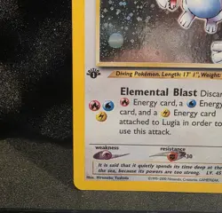 Pokemon Neo Genesis 1st Edition Lugia Card 9/111 Holo Rare WOTC TCG - Image 2