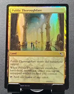 MTG 265 PUBLIC THOROUGHFARE Foil Land Murders at Karlov Manor card⚔NM/MT - Image 1