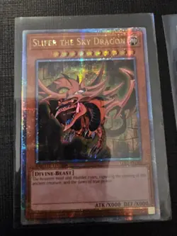 EGYPTIAN GOD CARDS OBELISK SLIFER RA LC01 Quarter Century Secret Rare Yugioh TCG - Image 2