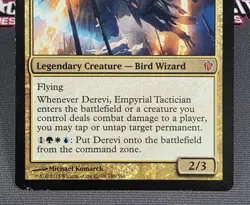 MTG Derevi, Empyrial Tactician- DAMAGED -Commander 2013 Magic Card #186 - Image 4
