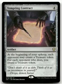 Tempting Contract #78 (NM) Commander 2021 C21 Magic MTG - Image 1