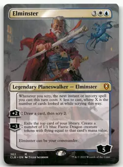 Elminster (Borderless) #362 (NM) Baldur's Gate CLB Magic MTG - Image 1