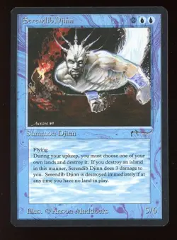 1994 Arabian Nights Serendib Djinn ~ Vintage MTG/Magic ~ NM/MINT+ Condition - Image 1