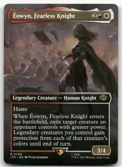 Eowyn, Fearless Knight (Borderless) #430 (NM) Lord of the Rings LTR Magic MTG - Image 1