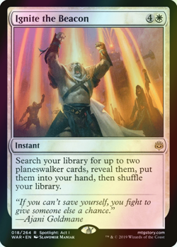MTG Ignite the Beacon Foil ** War of the Spark ** English (NM) - Image 1