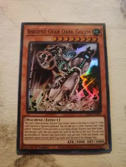 Yugioh! Ancient Gear Dark Golem - LEDE-EN006 - Super Rare - 1st Edition Near Min - Image 1