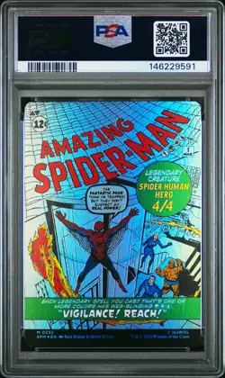 2025 MTG MARVEL'S SPIDER-MAN BORDERLESS AMAZING SPIDER-MAN/PETER PARKER PSA 10 - Image 2