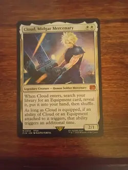 Cloud Midgar Mercenary EXTENDED ART #427 NM/M Final Fantasy MTG Non Foil - Image 1