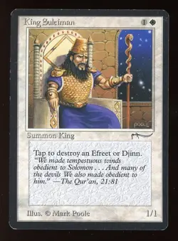 1994 Arabian Nights King Suleiman ~ Vintage MTG/Magic ~ LP Condition - Image 1