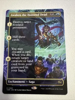 Awaken the Honored Dead Borderless (NM Non-Foil) TDM-0383 Rare MTG - Image 1
