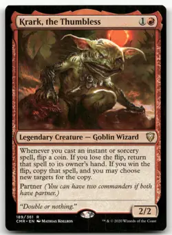 Krark, the Thumbless #189 (NM) Commander Legends CMR Magic MTG - Image 1