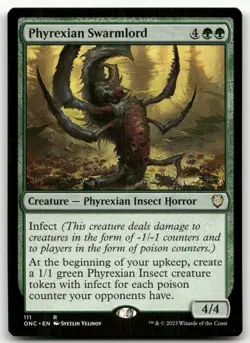 Phyrexian Swarmlord #111 (NM) Phyrexia All Will Be One ONC Magic MTG - Image 1