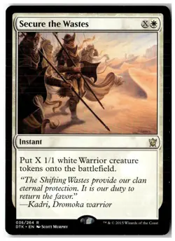 MTG Secure the Wastes - Dragons of Tarkir Moderately Played English - Image 1