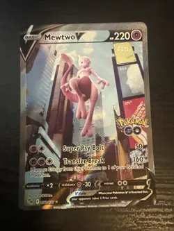 Mewtwo V (Alternate Full Art) 072/078 Pokemon GO Holo NM - Image 1