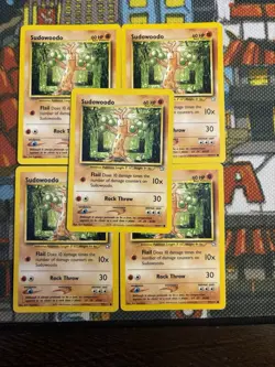 Pokemon Card Neo Genesis Sudowoodo 77/111 (x5) - Vintage WOTC - Set Of 5 🔥💎 - Image 3