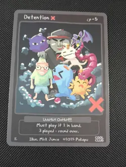 Pokepu Detention X Meowth Wobbuffet 2025 Cool Club Mick Junco Pokemon Fan Art - Image 1