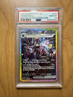 Pokemon TCG Hydreigon EX Surging Sparks SAR 240/191 PSA 10 Gem Mint - Image 1