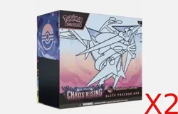 2x Lot Chaos Rising Pokemon Center Elite Trainer Box PRESALE - Image 1
