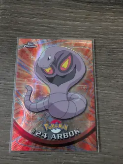 2000 Topps Chrome Pokemon Arbok #24 Chrome - Image 1