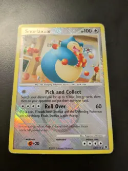 Snorlax Lv. 37 33/111 Platinum Rising Rivals Reverse Holo Pokemon 2009 Mp/Lp - Image 1