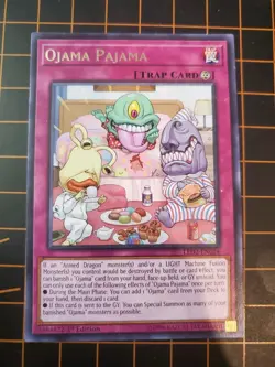 Ojama Pajama LED2-EN024 Rare 1st Ed. YuGiOh! TCG NM With Top Loader - Image 3