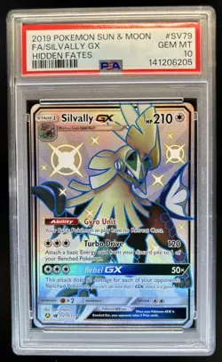 2019 Pokemon SM Hidden Fates Silvally GX Shiny Vault #SV79/SV94 PSA 10 GEM MINT - Image 1