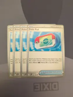 4x Pokepad Pokemon TCG Playset - NM - Image 1