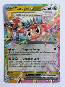 Pokemon Tatsugiri Ex Double Rare Holo Surging Sparks 142/191 - Image 1