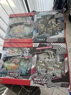Pokemon Black Bolt and White Flare Binder + Poster Collection Sam's Club Bundles - Image 1