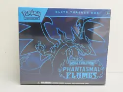 2025 Pokemon Mega Evolution Phantasmal Flames Sealed ETB Elite Trainer Box - Image 1