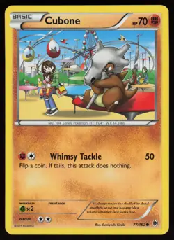 CUBONE 77/162 COMMON BREAKTHROUGH POKEMON LP - Image 1