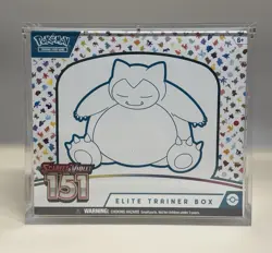POKEMON SCARLET & VIOLET 151 ELITE TRAINER BOX FACTORY SEALED w Acrylic Case - Image 1