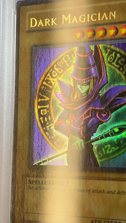Yugioh LOB-005 Dark Magician 1st Ed. Very Wavy PSA 9 2002 Vintage Original - Image 2