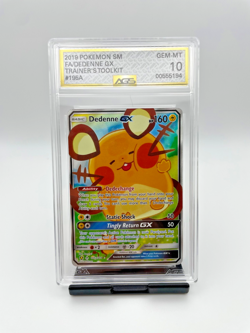 AGS 10 Gem Mint Dedenne GX 195A/214 Alt Art Promos Ai Graded Pokemon - Image 1