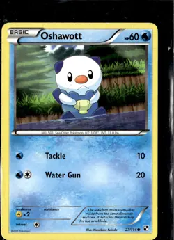 Pokemon Black and White Oshawott 27/114 Non Holo Common - Image 1