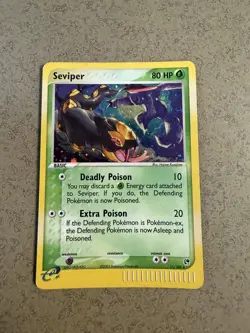 Pokemon TCG Seviper #11/100 EX Sandstorm Holo 2003 English E-Reader Nintendo - Image 1